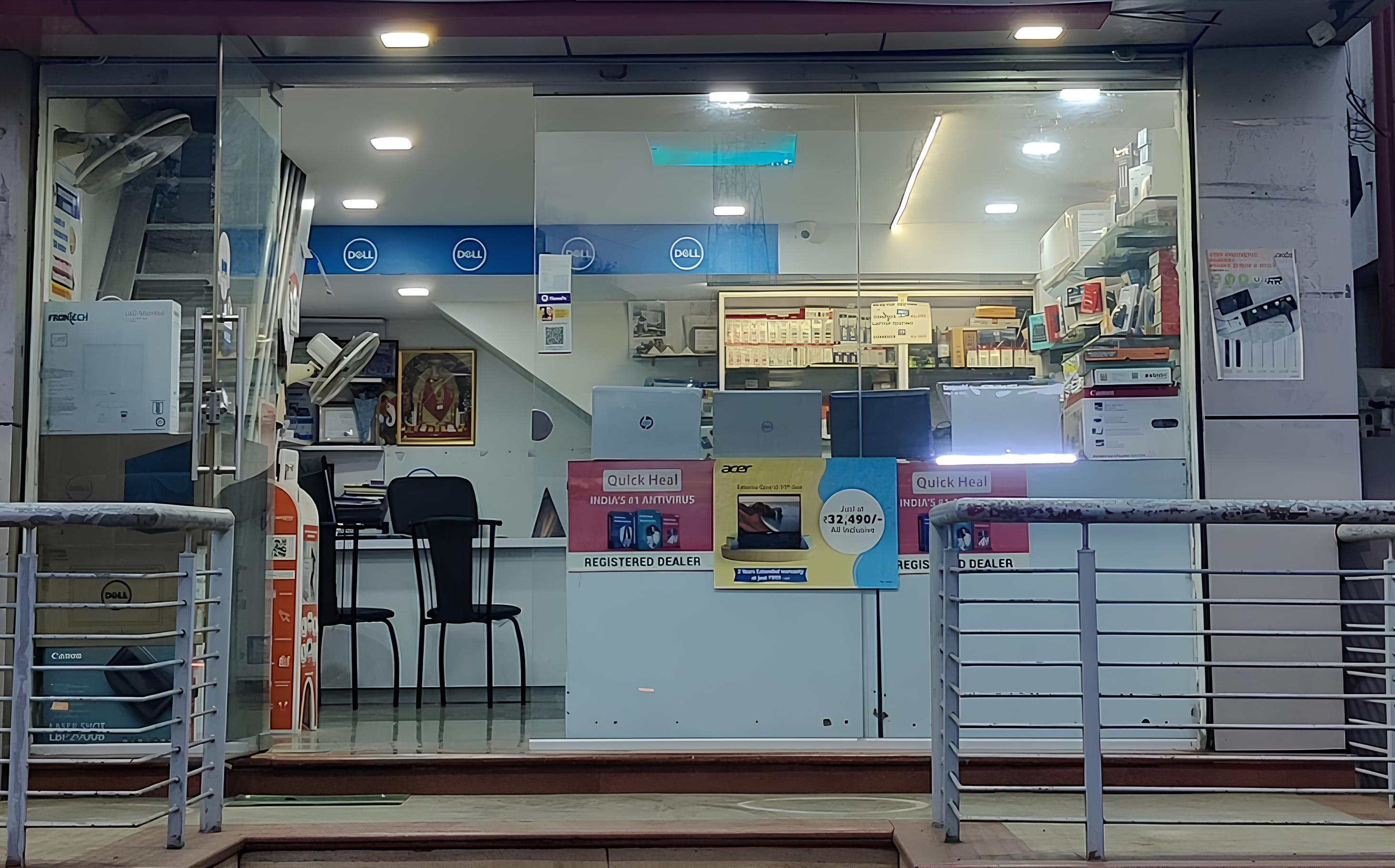 The New Generation computer store interior — Nashik